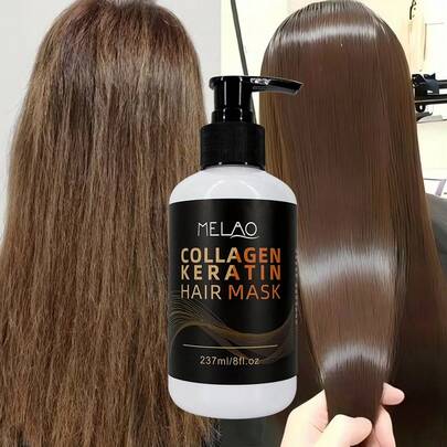  MELAO 胶原蛋白角蛋白发膜 - 深层修护受损脆弱发质，减少断裂，恢复秀发强韧光泽