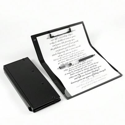 Carpeta plegable de enfermería de triple pliegue, diseñada para enfermeras y médicos, de material PP resistente. Diseño compacto para una documentación eficiente, liviana y duradera, de tamaño de bolsillo y portátil, conveniente para llevar a cualquier lugar. Un regalo perfecto para enfermeras de oficina.