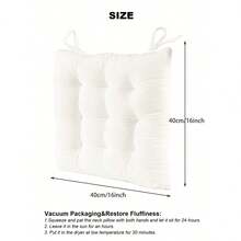 1 Bộ đệm ghế nhung mềm mại (có dây buộc), thảm trải sàn ấm áp (thích hợp cho khu vực đọc sách), đệm vuông thoải mái (dành cho người lớn), thích hợp trang trí Halloween và Giáng sinh. - Nhiều màu - Xem 3