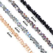 1 String 4mm Small Irregular Glass Beads, DIY Craft Supplies For Jewelry Making, Necklace, Bracelet, Earrings, Keychain, Accessories, Gifts For Holidays, Valentine's Day - Multicolor - View 8