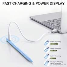 Universal Fine Tip Stylus Pen With Magnetic Attachment, Compatible With Smartphones/IPads/Android Tablets Gifts For Mother, Family, Friends, Kids, Birthday, Holiday - Multicolor - View 3