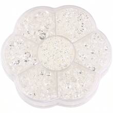 5000颗/盒,2毫米、3毫米、4毫米、5毫米、6毫米,5种尺寸,果冻糖果色,透明AB水晶珠,花形盒,圆形平底水钻,多色水晶宝石,非热熔DMC珠宝珠,玻璃石,3D钻石图案设计配件,闪亮美甲贴纸,适用于衣服、包包、鞋子、杯子、手机壳、手工艺品、DIY装饰。 - AB Colors - 查看 60