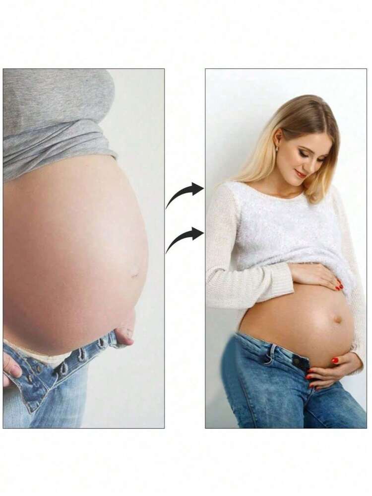 孕妇裤弹性腰带延长器，可调节腰围，多孔设计，适应腹部变化，无需缝纫即可重复使用，男女通用可拆卸裤扣延长器，适用于牛仔裤、裙子、短裤和长裤，是应对体重波动、水肿、孕期和产后恢复的理想之选。产后恢复必备单品。 - 彩色 - 查看 10