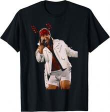 Axl Rose Gunsa N Roses Singer Freddiea Mercury Tribute 1992 T-Shirt - Black - View 1