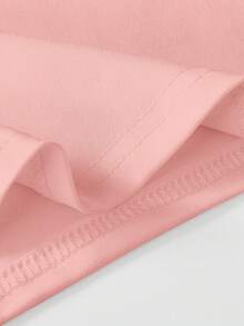 Girls' Bunny Graphic Cropped Tee - Leopard Bandana Glasses Bubble Print Y2K Streetwear Summer Skate Hangout Friend Gathering Top - Pink - View 5