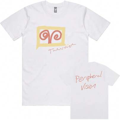 SCRIBBLE TEE TURNOVER Band GIRL IN WINDOW Tshirts Summer Loose Cotton Male T-Shirt Fashion Gun Unisex Streetwear Men T Shirts