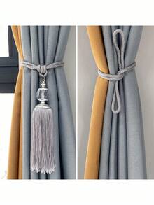 2pcs Luxury Crystal Pendant Tasseled Tie-Back Curtain Decor, Multi-Color Options, Suitable For Curtain Fixing And Decoration - 2pcs - View 8