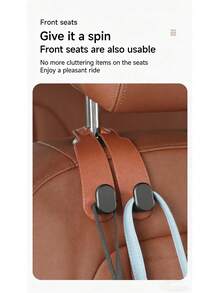 1pc Car Hook Convenient Car Hidden Car Storage Hook Creative Car Seat Hook With Easy To Install Hook - Durable ABS Material Organizer - A - View 4