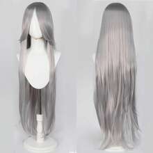 Karida 60cm/24inch Extra Long Straight Synthetic Hair Wig With Bangs, Colorful, Suitable For Daily Use, Cosplay, Halloween, Christmas, St. Patrick's Day And Other Costume Parties - Multicolor - View 146