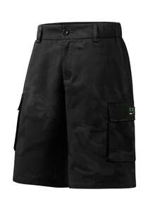 Men's Summer Camouflage Casual Loose Cargo Shorts - Black - View 2