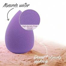 12 Pcs Makeup Sponge Blender Sponges For Liquid, Cream, And Powder, Make Up Sponges For Foundation Powder Puff Face Triangle Face Makeup Puff Wet Dry Dual-Use (Purple) - Bộ 12 món màu tím - Xem 8