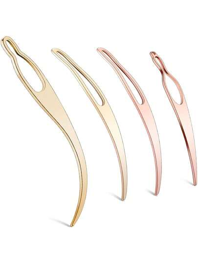 Kit de herramientas para rastas, incluye herramienta de bloqueo de rastas, gancho de ganchillo para rastas para peinados, gancho de mantenimiento de rastas, set de herramientas para extensiones de cabello (Oro rosa, Dorado)