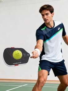 1pc T700 Carbon Fiber Pickleball Paddle With Cover - Monocoque Construction, 16mm PP Honeycomb Core, Non-Slip Handle | Professional-Grade Paddle For Men And Women, Enhances Spin, Friction, Control, Power And Stability, Great For Outdoor Sports - Paddle & Bundle - View 7