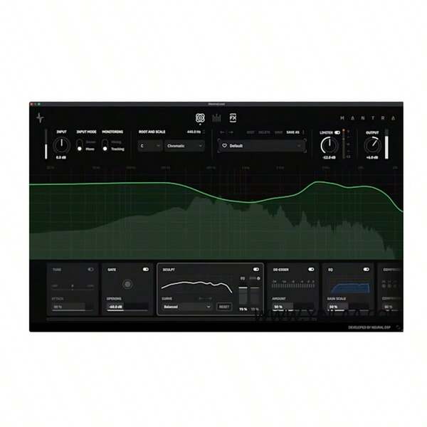 Neural DSP Mantra Is An Intelligent Integrated Vocal Mixing Multi-Effect Post-Processing Plug-In With Equalizer, Noise Reduction, Reverb, Still Turn Removal, Compressor, Saturation Adjuster, And Harmonic Effects.