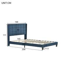 Bed Bases & Foundations - Blue + Linen - View 11