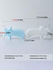 Astronaut Style Design - Rocket Space Silicone Mold Set | Compatible With Candles, Soaps, Resins And Gel - Ideal For Handmade Candles, Soap Making And Festival Decoration, Creative Aromatherapy Candle DIY Mold | Soap Statue For Festival Theme Home Decoration - Cosmic Series Molds - View 11