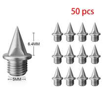 100/50pcs Stainless Steel Track And Cross Country Spikes, Replacement Spikes With Wrench Suitable For Sprint Running Shoes - Multicolor - View 17