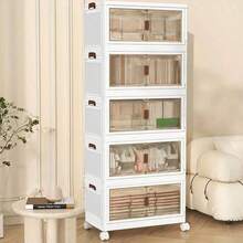 Aufbewahrungskisten mit Deckel - 50 cm/3 Ebenen (mit Universalrollen) - Übersicht 2