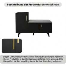 Shoe Cabinets - Black + Dark Walnut - View 6