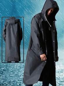 1 chiếc áo mưa có mũ chất lượng cao dành cho người lớn, chống gió, chống thấm nước, chất liệu EVA, áo mưa liền thân một mảnh, thời trang, nhẹ, mở phía trước, thích hợp cho du lịch, đạp xe ngoài trời, leo núi và các hoạt động khác, áo mưa nữ người lớn tiện dụng, đồ dùng học tập, áo khoác chống thấm nước giữ ấm cho nữ, quà tặng ngày lễ tình bạn, quà tặng cho cún cưng - Nhiều màu - Xem 3