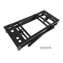 gladney Soporte plegable para teclado de alta resistencia con capacidad de carga de 150 kg, altura de 65-82 cm, ancho de 71.5-107.5 cm, pies antideslizantes, acolchado de EVA, perillas de extracción rápida, transporte compacto - Negro - Ver 7