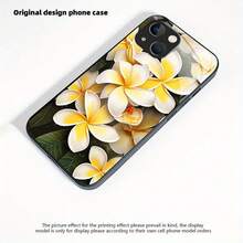 Nueva serie de flores de pareja de alta gama para el Día de San Valentín, paquete de lentes de espejo completo de vidrio blanco, funda suave para teléfono móvil para iPhone X 11 12 13 14 15 16 Plus Pro ProMax, protección de cámara, anti-huellas, ligera, elegante. - Negro 3 - Ver 5