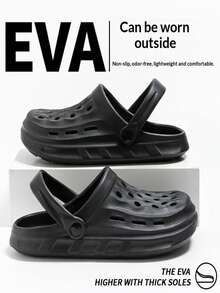 女士透气防滑软底厚底沙滩凉鞋，EVA夏季户外拖鞋，礼品 - 多色 - 查看 4