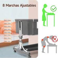 cunas para bebésMuja 3 en 1 Cuna Colecho Cuna con Mosquiteras y Cesta de Almacenamiento Cambiador Cinturón de  8 Altura Ajustable Portátil y Plegable - Modelo A - Ver 2