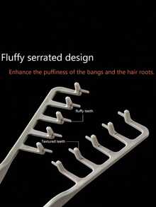 蓬松质感造型梳，抓握牢固 - 增加发根蓬松度，打造自然过渡，细齿设计，适用于所有发质（直发/波浪卷/卷发/螺旋卷），防滑设计，适合刘海、盘发、日常造型 - 沙龙和居家使用，发梳，质感造型梳 - A - 查看 8