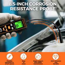POROMETISTO FT01 Automotive Brake Fluid Tester, Universal For DOT3/4/5.1, Backlit Flexible Probe, Water Content Detection, Automotive Repair Tool, LCD Display, Portable - C - View 6