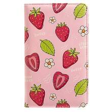 Beceere Pink Server Book Server Books For Waitress Waitress Book With 2 Zipper Pocket Cute Server Book Server Note Pads Waitress Book With Money Pocket Fit Server Apron Strawberries - Strawberries - View 6