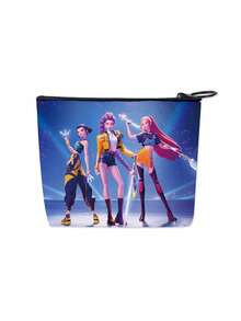 asmodee 6 piezas Monedero de estilo anime de dibujos animados con tema de cazador, monedero de estilo K-Pop, cartera con portamonedas con patrón de personajes de anime, pequeño regalo para vacaciones - Multicolor - Ver 14