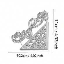 1pc Lace Edge Metal Cutting Die, Suitable For DIY Scrapbooking, Embossing, Handmade Card Making, Gift Card Crafting - Silver - View 8