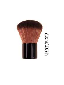 1支软纤维指甲清洁刷，黑色手柄指甲粉尘刷，多功能面部腮红刷，旅行便携刷 - 彩色 - 查看 9