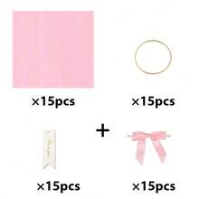 40/4 قطعة هدايا صغيرة للزفاف، أكياس هدايا شفافة باللون الأبيض/الوردي لمعطيات الزفاف، الحلوى، البسكويت، حفلات المناسبات، ديكور مركزي على الطاولة، مناسبة للأعراس وأحتفالات الزفاف والحفلات المتخصصة - متعدد الألوان - مشاهدة 13