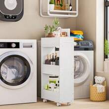 zxxSIMPLE ECIO Carrito Organizador gado de 3 Nive con AsaCarritos Organizador con Ruedas Cocina Pequeño para Lugares Estrecos Carrito iliar para Ecios Reducidos Color Blancoorganizador de cocina - Blanco - Ver 6