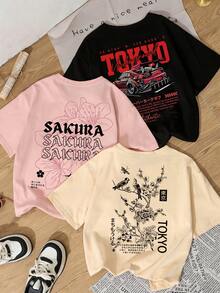 Black, Pink, and Apricot