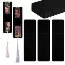 20/40pcs Bookmark Holder Display Card Bookmark Display Rack Set, DIY Bookmarks, Suitable For Small Business Packaging, Party Gifts - Brown - View 14
