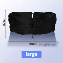 Car Windscreen Umbrella Sun Shade Sunshade UV Heat Reflective Visor Front Cover - 140*79CM - View 3