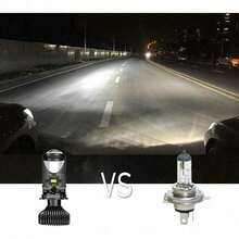 2 Pieces H4 LED Headlights High And Low Beam Multipurpose Projector For Cars And Motorcycles - A - View 5