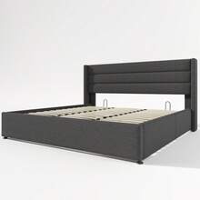 Bed Frames - Gray + Linen + 180cm*200cm - View 3