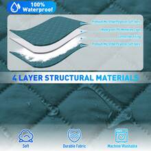 YSTYLE Funda grande para sillón reclinable relajante de una plaza, impermeable, universal, con bolsillos laterales - Verde Oscuro - Ver 5
