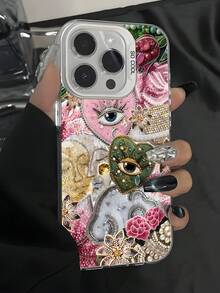 宝石眼全印花手机壳，全包式防摔保护壳，甜美酷炫的Y2K风格，兼容 13/16/17/15/14/13/12/11/Pro/Pro Max/X/XR/XS/XS Max/7/8/Plus，以及Galaxy系列，包括Galaxy S25、S25 Ultra、S24 Ultra、S24、S23+、S23 Ultra、S23 FE、S23、S22 Ultra、S21 FE 5G、S20 FE、A55 5G、A35、A34、A33 5G、A32 4G、A15、A14、A06、A05S、A05、A52/A52s 5G。 - 彩色 - 查看 1