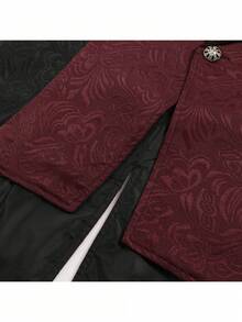 COS Mittelalterliches KostüHerrenbekleidung Retro Herrenweste Halloween Kostü, Rollenspiel KostüCosplay Kostü - Burgundy - View 4