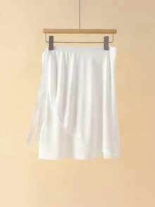 50厘米女士芭蕾舞裙，成人连体芭蕾舞裙，蕾丝系带腰身，裹身裙，适合瑜伽、拉丁舞训练，也适合舞蹈老师穿着。 - 彩色 - 查看 7