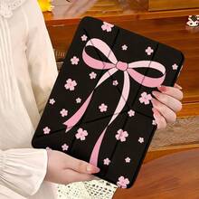 Minimalist Y-Shaped Foldable Spray-Painted Transparent Acrylic Crystal Flat Protective Case, Compatible With Pad Mini6/7/9.7/10.2/10.5/10.9/12.9/13/Pro 11, 10th Generation, Protective Case Supports Multi-Angle Adjustment, Six-Way Stand Placement, Built-In Pen Slot, Transparent Back Cover, Anti-Drop Protection, Auto Wake/Sleep - Multicolor - View 3