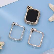 1 Set Butterfly, Rhinestone, Bee, Daisy Watch Case Series Compatible With Apple Watch 38/40/41/42/44/45/46/49mm, Suitable For Apple Watch S11/S10/9/8/7/6/5/4/3/2/1/SE - Multicolor - View 4