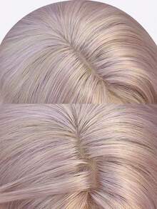 Encaje para la frente 4 * 1, peluca rizada con encaje para la frente, peluca rizada rosa, 30 pies de largo, peluca natural y realista para uso diario. - Rosa - Ver 7