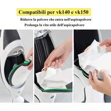 6/7/12/14pcs Dust Bags Suitable For Vorwerk VK140 VK150 FP140, 14pcs Set (10 Dust Bags + 2 Motor Filter Nets + 2 Fragrance Pads), 7pcs Set (5 Dust Bags + 1 Motor Filter Net + 1 Fragrance Pad) - Multicolor - View 10