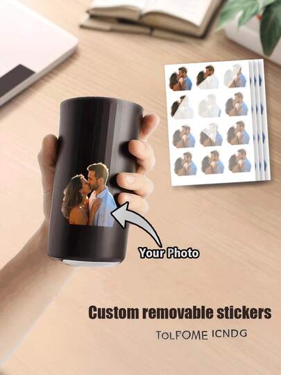Customizable Transferable Stickers - Personalize With Photos, Names Or Logos - Great For Customizing Cups, Notebooks, Wedding Gifts, Corporate Gifts, Pets And Home Use, Ideal For Back To School And Mother's Day
